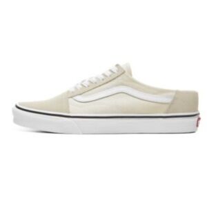 Vans old school Beige/white Canvas Sneakers size M6.5/W 8